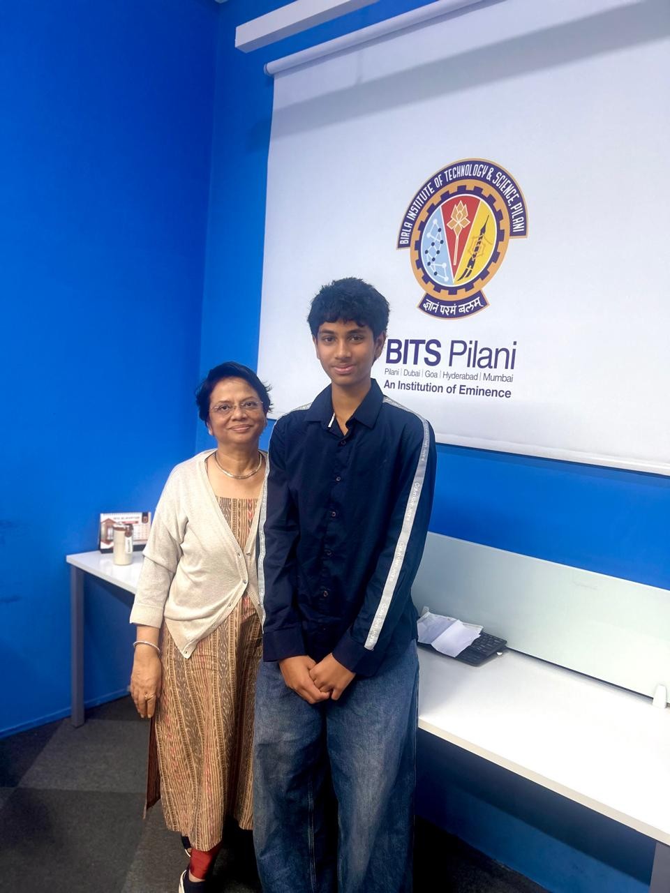 Surya Uthkarsha showcasing a project at BITS Pilani Startup Hub Bengaluru