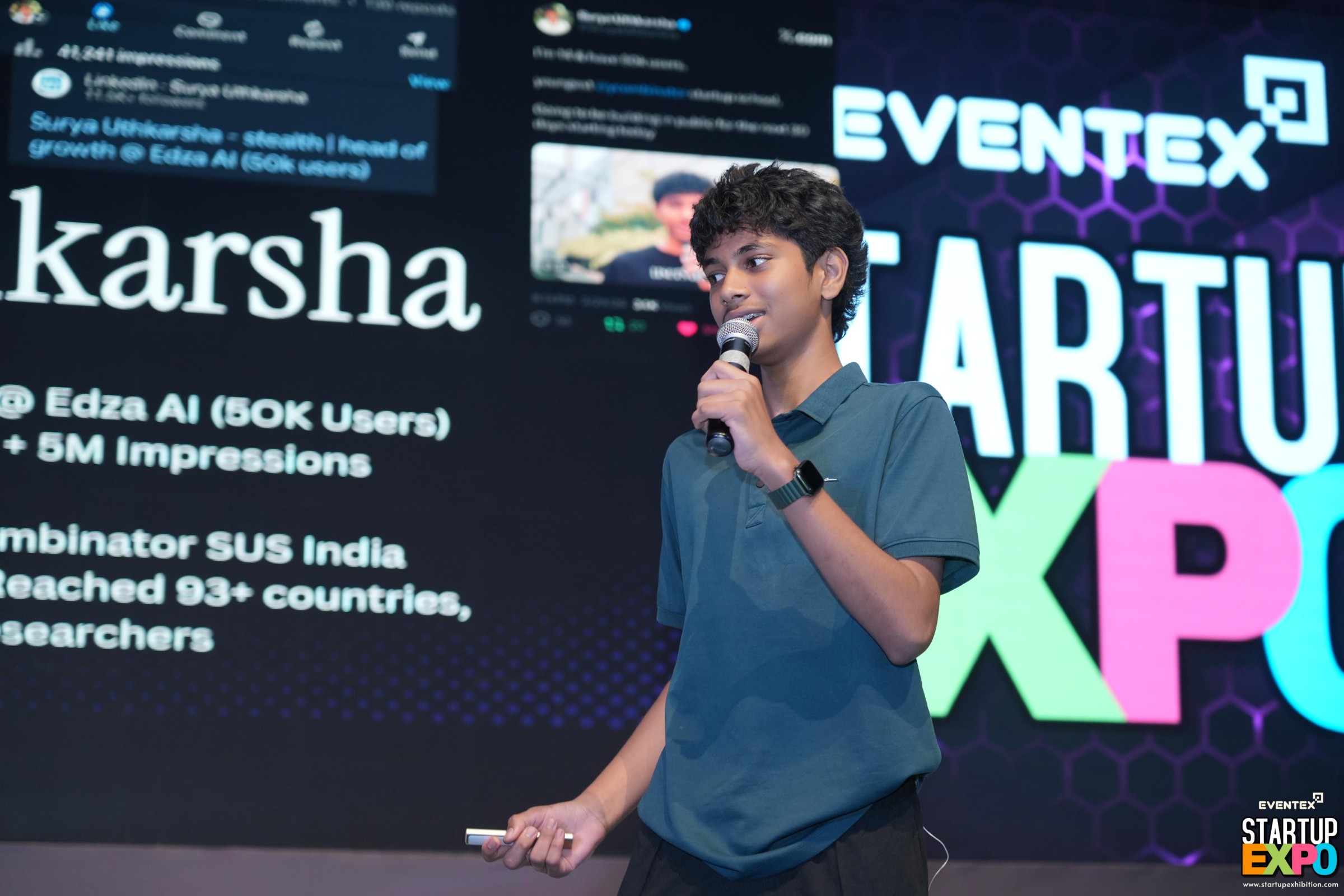 Surya Uthkarsha speaking at Eventex at NIMHANS